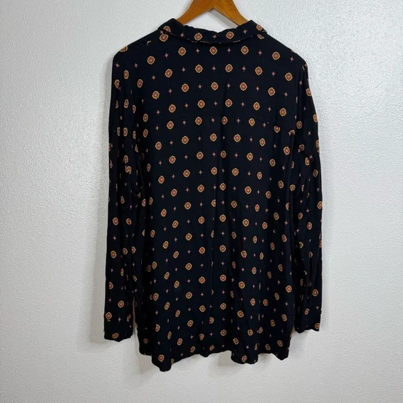 Free People Intimately Button Up Long Sleeve Shirt Size Medium - Picture 3 of 6